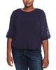 Margaret Lace Sleeve Top - thumbnail