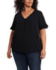 Sara Button Front Top - thumbnail