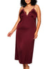 Francesca Satin Midi Slip Dress - thumbnail
