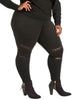 Peekaboo Lace Ponte Legging - thumbnail
