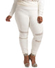 Peekaboo Lace Ponte Legging - thumbnail