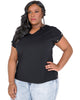 Jaylee V-Back Cut Out T-Shirt - thumbnail