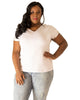 Jaylee V-Back Cut Out T-Shirt - thumbnail