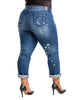 Jennifer Rolled Cuff Boyfriend Jeans - thumbnail