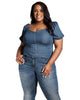 Mallory Tencel Denim Corset Top - thumbnail
