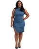 Nayla Sleeveless Denim Midi Dress - thumbnail