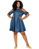 Anne Cold Shoulder Mini Dress - thumbnail