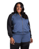 Dana Zip Up Contrast Blocked Sweatshirt - thumbnail