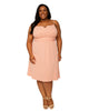 Donna Double Georgette Midi Dress - thumbnail