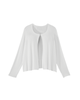 Camille 3/4 Sleeve Shrug with Ruffle Back - thumbnail