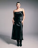 Drea Cowlneck Satin Midi Slip Dress - thumbnail