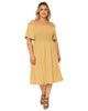 Ariel Off-Shoulder Midi Dress - thumbnail
