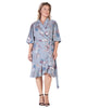 Chloe Ruffle Wrap Midi Dress - thumbnail