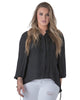 Amelia Pleated High Low Blouse - thumbnail