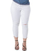 Aurora Raw Hem Distressed Jean - thumbnail