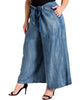 Naomi Denim Wide Leg Palazzo Pant - thumbnail
