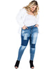 Maya Patchwork Stretch Jean - thumbnail