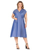 Lydia Kimono Midi Wrap Dress - thumbnail