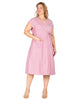 Lydia Kimono Midi Wrap Dress - thumbnail