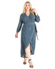Arya Wrap Chiffon Dress - thumbnail
