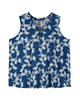 Melanie Sleeveless Ruffle Neck Printed Top - thumbnail