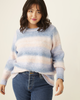 Hannah Puff-Sleeve Ombre Sweater - thumbnail