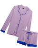Long-Sleeve Top and Shorts Sleep Set - thumbnail