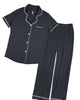 Short Sleeve Top and Pant Pajama Set - thumbnail