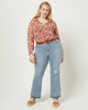 Holly Ruffle Sleeve Peasant Top - thumbnail