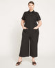 Kate Stretch Cotton Twill Jumpsuit - thumbnail