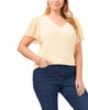 Miranda Flutter Sleeve Top - thumbnail