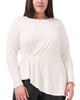 Camila Gathered Peplum Top - thumbnail