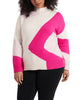 Madison Abstract Mock Neck Sweater - thumbnail