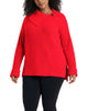 Aria Foldover Ribbed Sweater - thumbnail