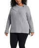 Aria Foldover Ribbed Sweater - thumbnail