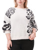 Nora Animal Print Sweater - thumbnail