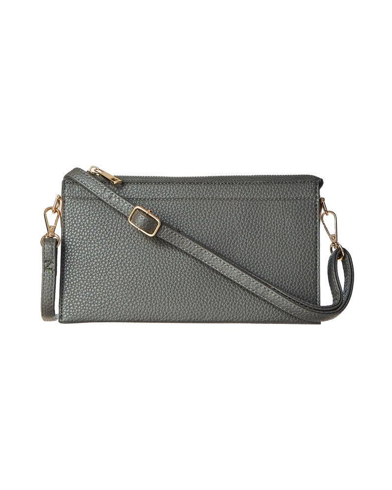 Zina Convertible Crossbody Bag | Charcoal Grey