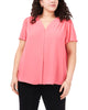 Violet Flutter Sleeve Blouse - thumbnail
