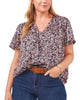 Fresh Blooms Flutter Sleeve Blouse - thumbnail