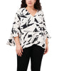 Stella Ruffle Sleeve Tunic - thumbnail