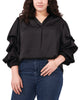 Willow Bubble Sleeve Satin Blouse - thumbnail