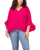 Natalie Flutter Sleeve Tunic - thumbnail
