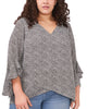 Naomi Flutter Sleeve Tunic - thumbnail