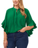 Aubrey Ruffle Sleeve Blouse - thumbnail