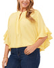 Aubrey Ruffle Sleeve Blouse - thumbnail