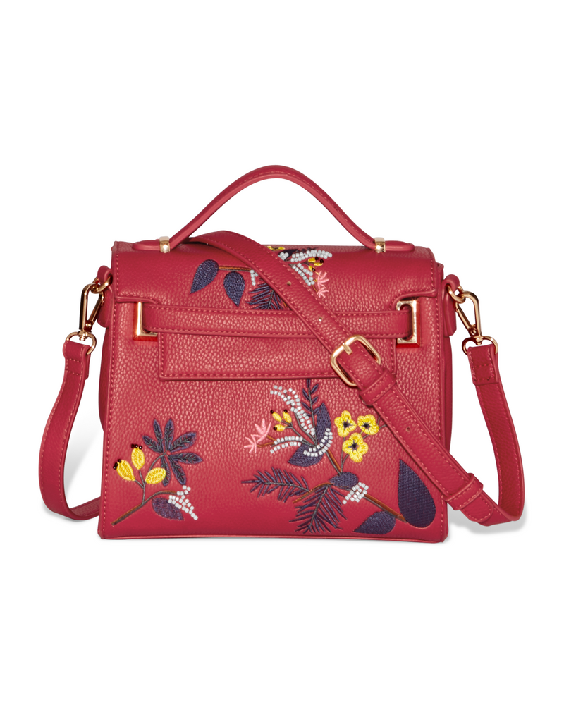 Lorali Embroidered Bag | Red