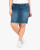 Lila Frayed Hem Denim Skirt - thumbnail