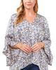 Skylar Flutter Sleeve Tunic - thumbnail