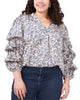 Savannah Bubble Sleeve Blouse - thumbnail