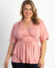 Marcy Wrap Peplum Top - thumbnail